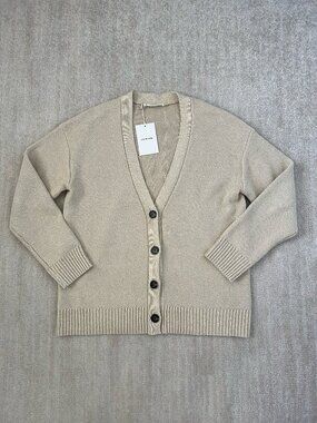 NWT Everlane Cotton Honeycomb Cardigan Sweater L